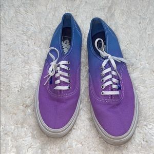 Purple To Blue Ombré Vans
